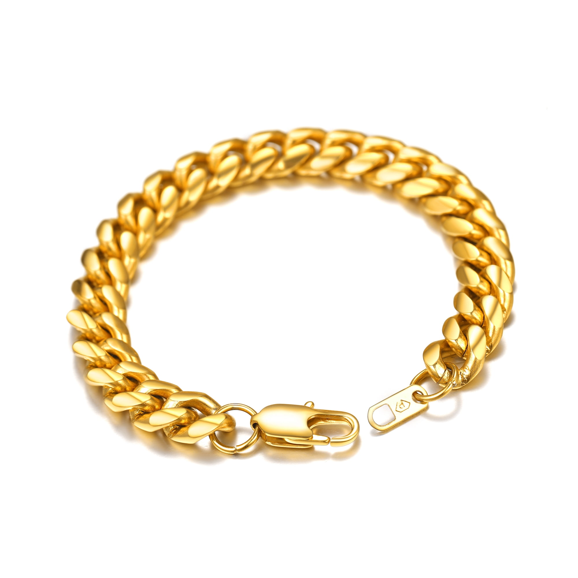 Buy ZIVOM® Multi Inter Links Rope Korean 18K Gold Plated Chain Bracelet For  Men at Amazon.in